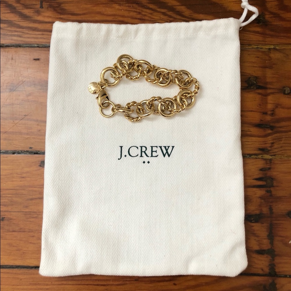 J Crew Gold Rope-Chain Bracelet